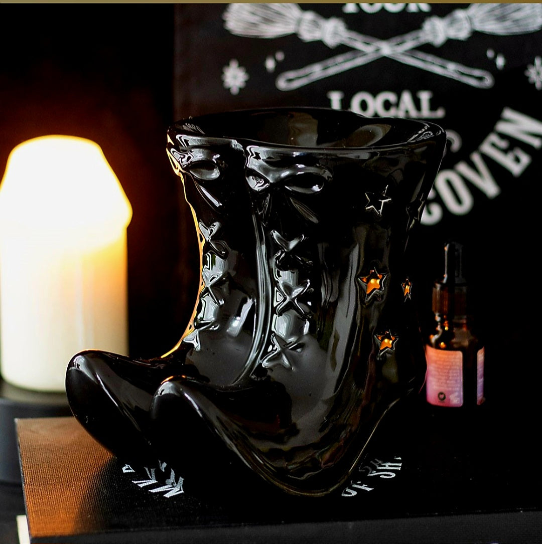 Witchy Boots Ceramic Burner