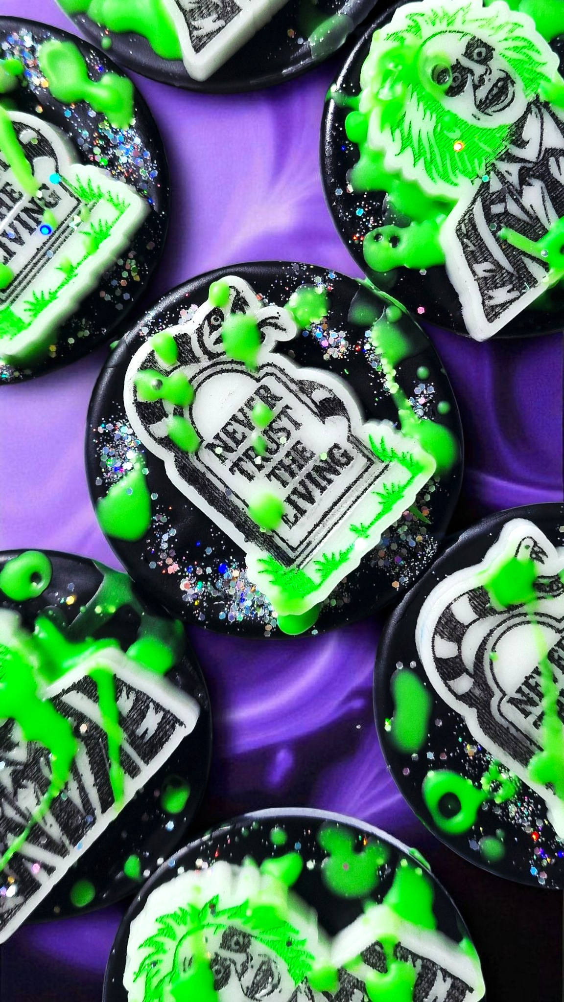 Beetlejuice and Never Trust The Living Wax Melt Pods