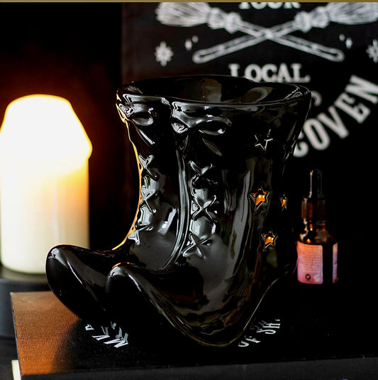 Witchy Boots Ceramic Burner